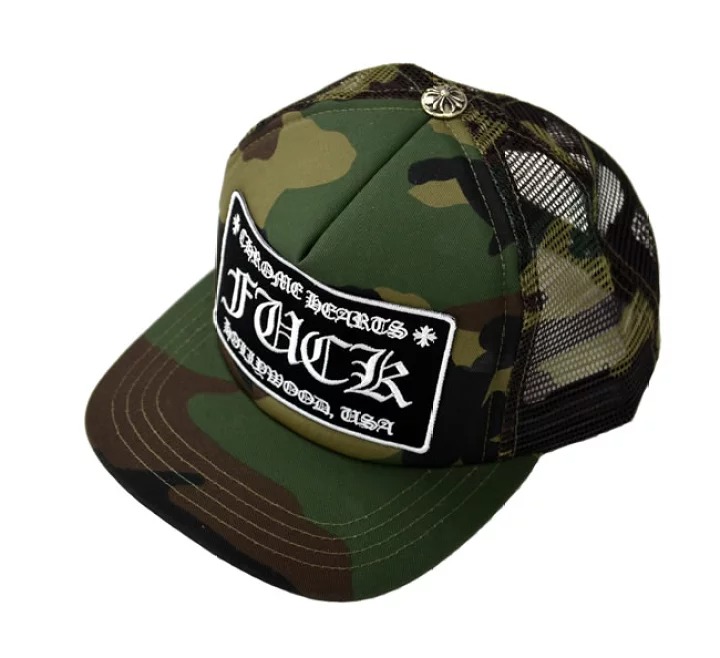 クロムハーツ 迷彩キャップ クロムハーツ CHROME HEARTS キャップ 帽子 カモフラ 迷彩 4 カーキ 緑