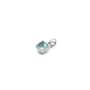 クロムハーツ 18K ホワイトゴールド アクアマリン チャーム ペンダント