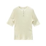 クロムハーツ CHレター ワッフルサーマル 半袖 ヘンリーネック Tシャツ
