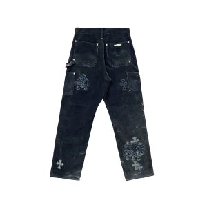 クロムハーツ F&F フェード ダブルニー キャンバス カーペンターパンツ