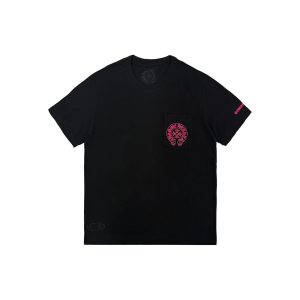クロムハーツ ピンク ホースシュー ポケット 半袖 Tシャツ