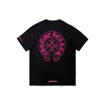 クロムハーツ ピンク ホースシュー ポケット 半袖 Tシャツ