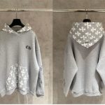 Chrome Hearts ホワイトクロス グレー パーカー