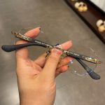 クロムハーツ リムレスブラック メガネ