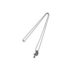 Chrome Hearts ブラック＆シルバー クロスペンダントネックレス
