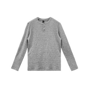 クロムハーツ ワッフルカットソー CH ロゴ グレー