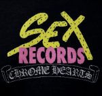 CHROME HEARTS カシミア SEX RECORDS ニット ブラック×ピンク