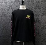 CHROME HEARTS カシミア SEX RECORDS ニット ブラック×ピンク