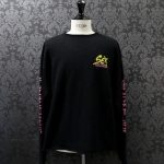 CHROME HEARTS カシミア SEX RECORDS ニット ブラック×ピンク
