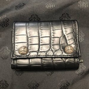 クロムハーツ 3フォールドウォレット クロコ アリゲーター 財布 ウォレット