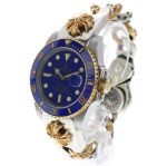 クロムハーツ × ROLEX ロレックス サブマリーナデイト CHXエクストラファンシーリンク クリップブレスレット 腕時計