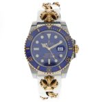 クロムハーツ × ROLEX ロレックス サブマリーナデイト CHXエクストラファンシーリンク クリップブレスレット 腕時計