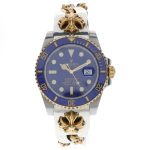 クロムハーツ × ROLEX ロレックス サブマリーナデイト CHXエクストラファンシーリンク クリップブレスレット 腕時計