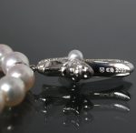 クロムハーツ × ミキモト MIKIMOTO ダイヤ クロス パール ネックレス K18WG
