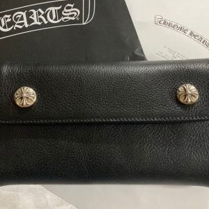 クロムハーツ WAVE ヘビーレザー ロングウォレット