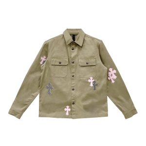 クロムハーツ ワークドッグ チェック＆ピンククロスパッチ タンジャケット