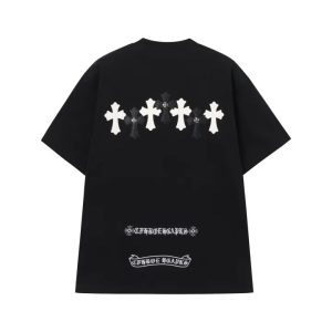 クロムハーツ クロスパッチ Tシャツ ブラック＆ホワイト