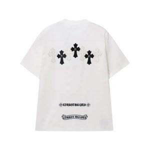 クロムハーツ クロスパッチ Tシャツ ホワイト＆ブラック