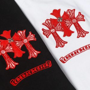 クロムハーツ ホースシュー ロゴ Tシャツ ホワイト＆ブラック
