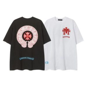 クロムハーツ ホースシュー ロゴ Tシャツ ホワイト＆ブラック